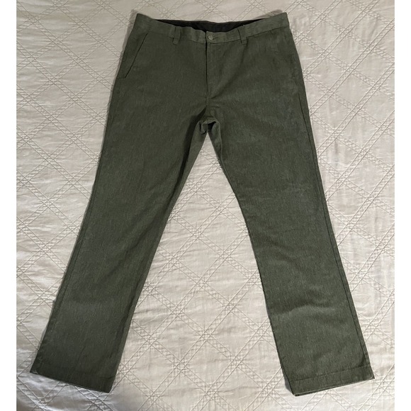 Volcom Pants True To This Mens Size 38 Flat Front Chino Dark Gray A11313S1 - Picture 1 of 7